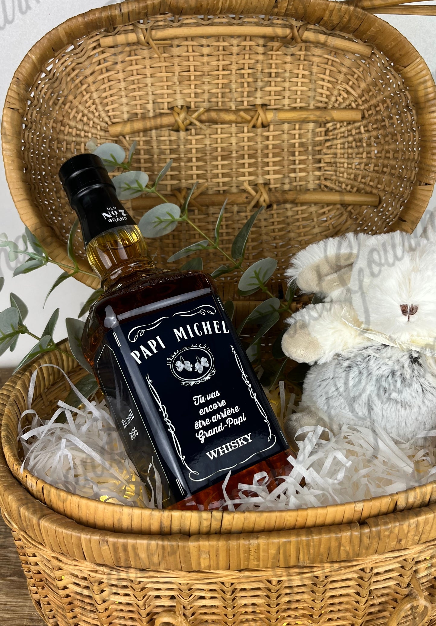 ETIQUETTE POUR WHISKY JACK DANIEL'S ANNONCE GROSSESSE
