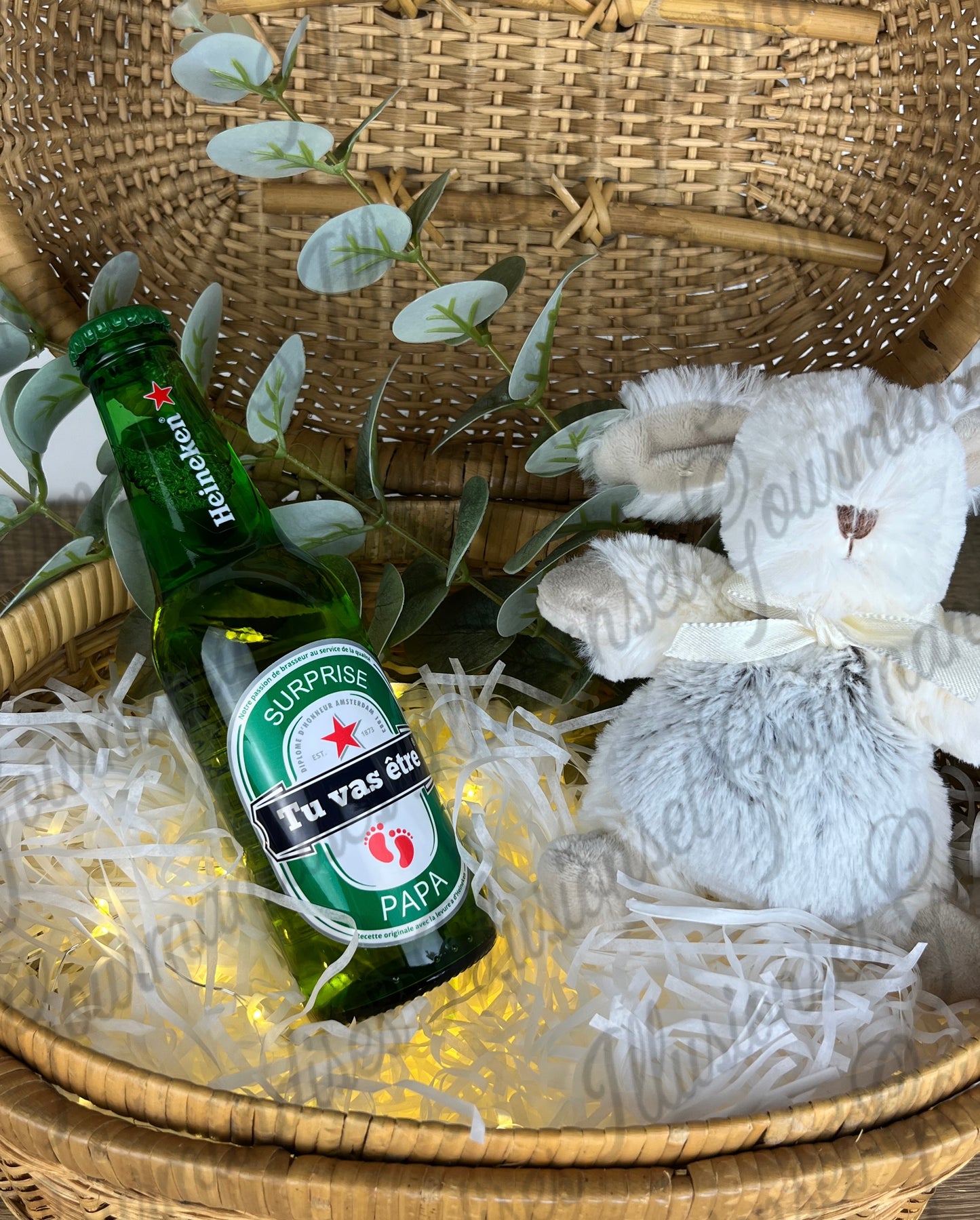 ETIQUETTE POUR BIERE HEINEKEN ANNONCE GROSSESSE