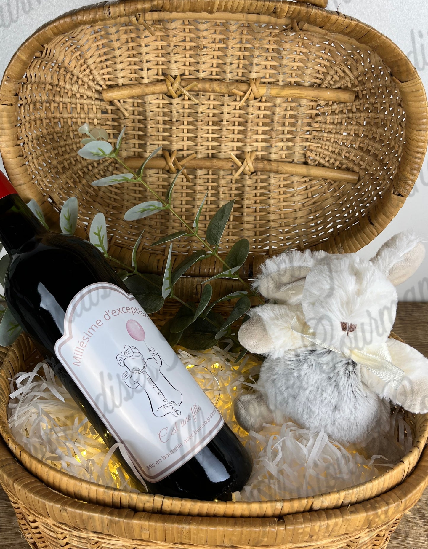 ETIQUETTE REVELATION DU SEXE DE BEBE POUR BOUTEILLE DE VIN