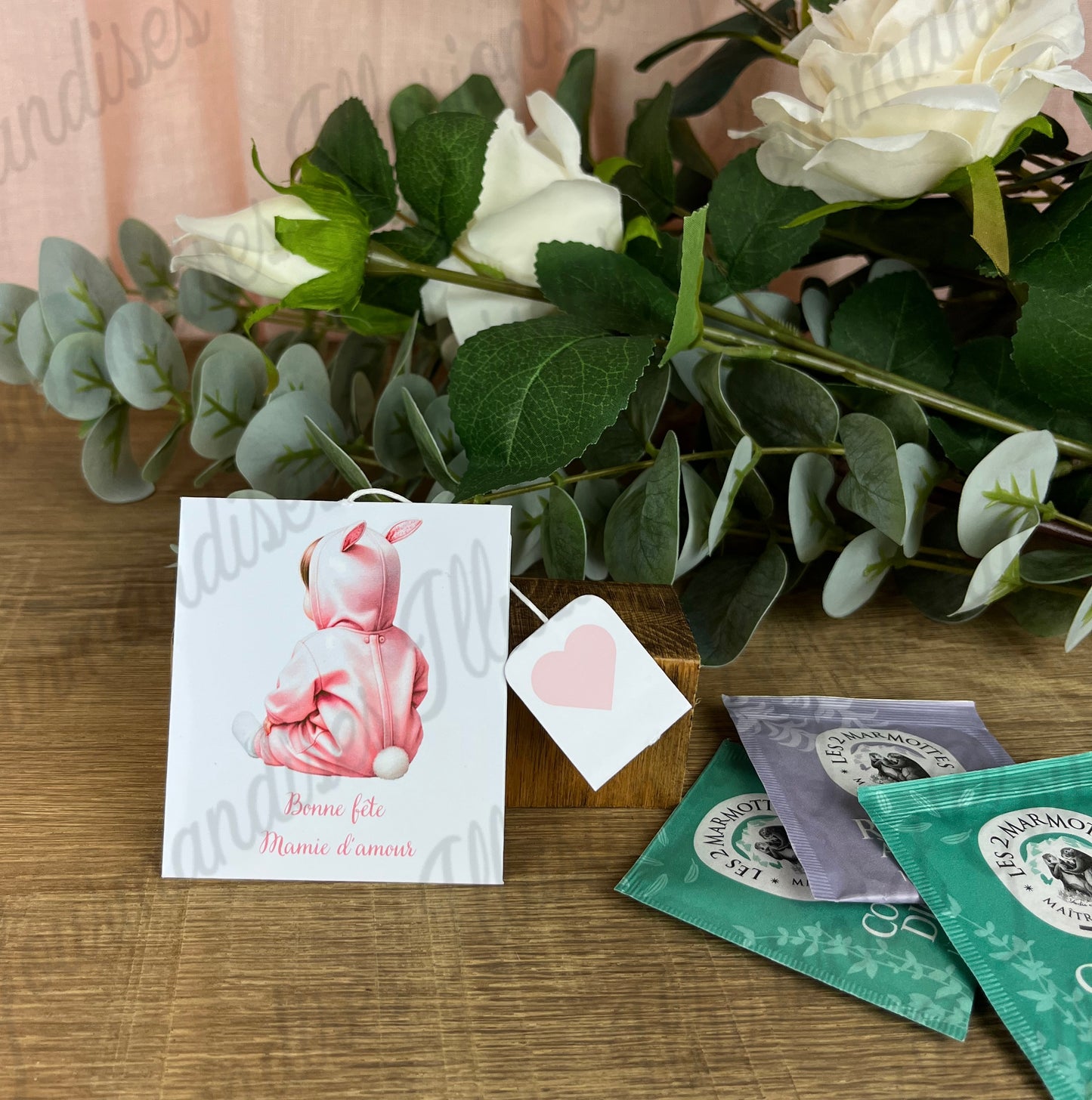 Enveloppes pour sachets de thé ou tisane (Lot de 6)