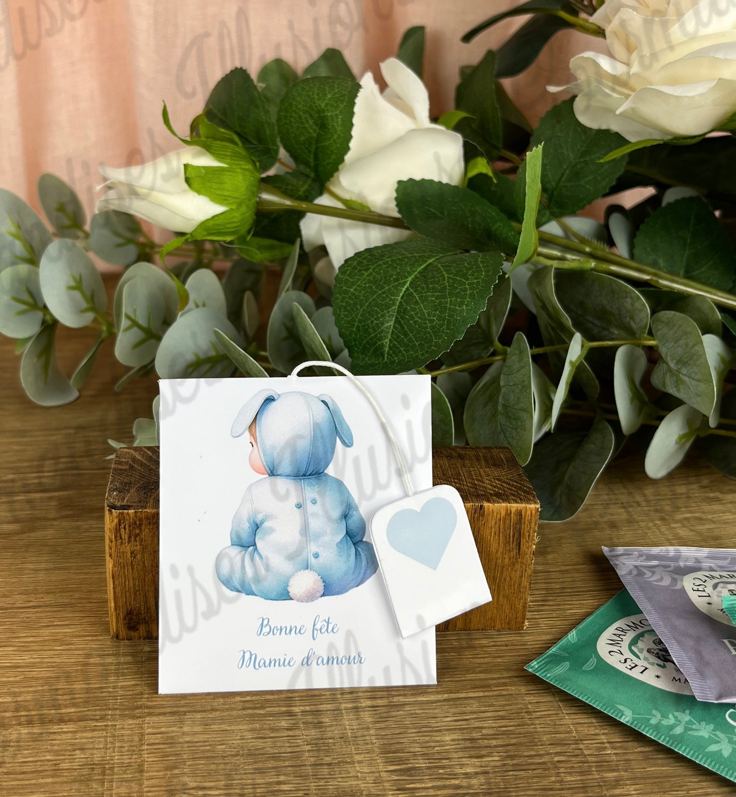 Enveloppes pour sachets de thé ou tisane (Lot de 6)