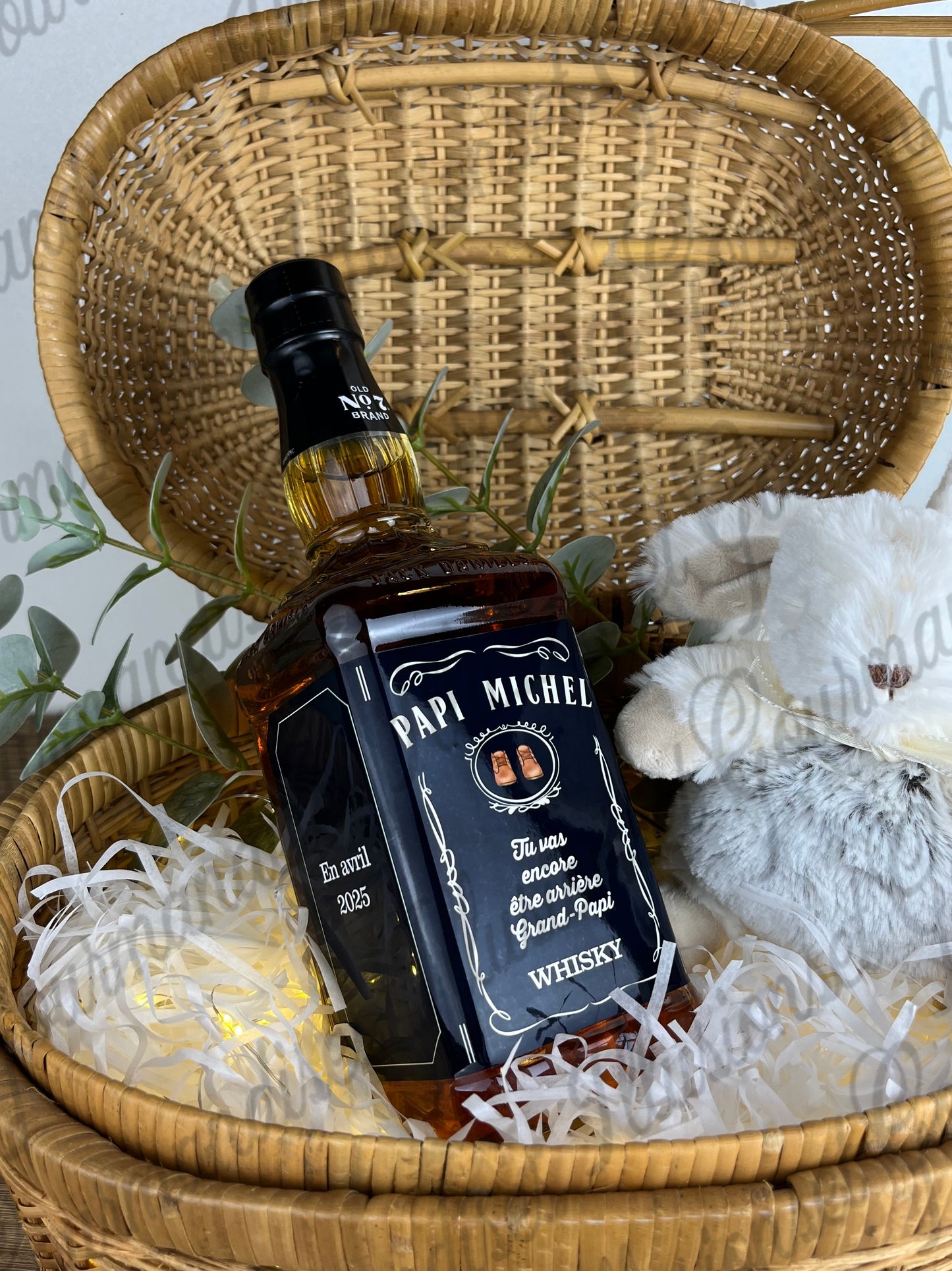 ETIQUETTE POUR WHISKY JACK DANIEL'S ANNONCE GROSSESSE