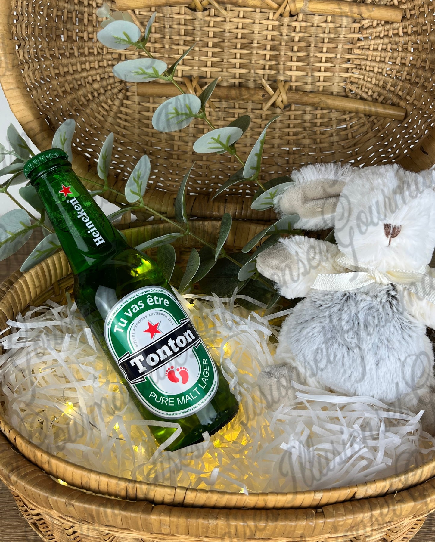 ETIQUETTE POUR BIERE HEINEKEN ANNONCE GROSSESSE