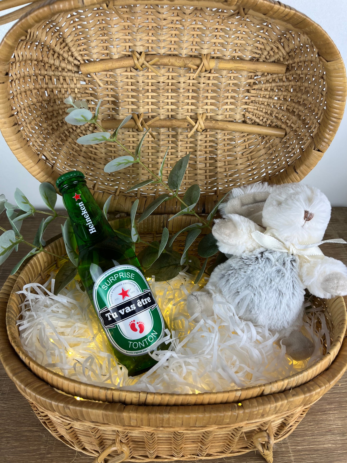 ETIQUETTE POUR BIERE HEINEKEN ANNONCE GROSSESSE
