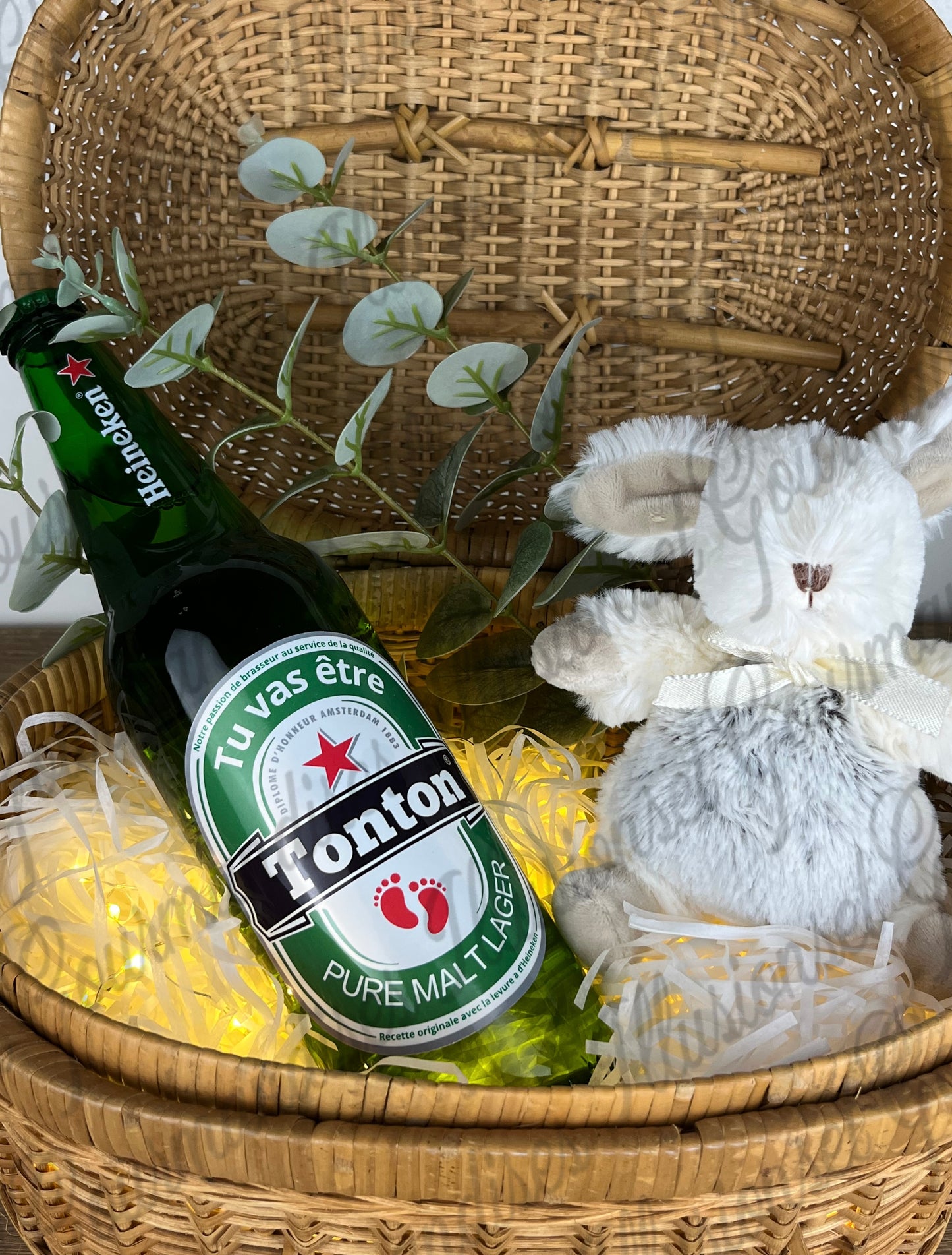 ETIQUETTE POUR BIERE HEINEKEN ANNONCE GROSSESSE