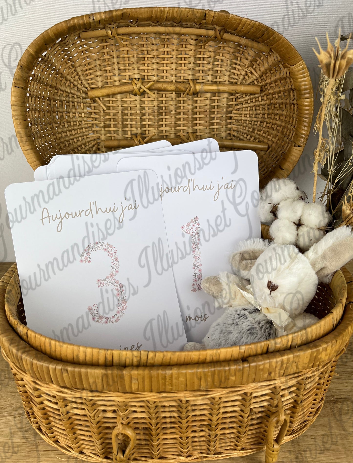 CARTES ETAPES CHIFFRES ROSES FLEURIS