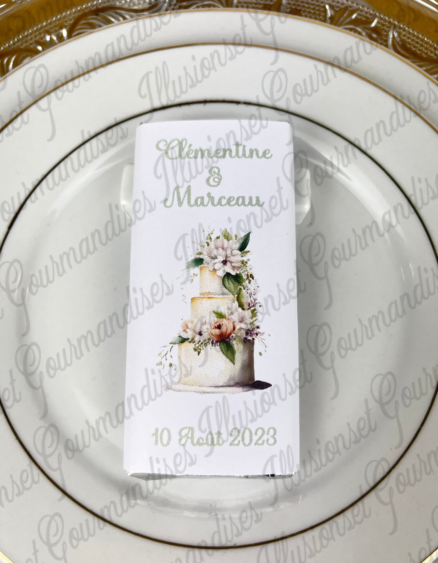 PETITE TABLETTE DE CHOCOLAT PERSONNALISABLE MARIAGE OU AUTRES