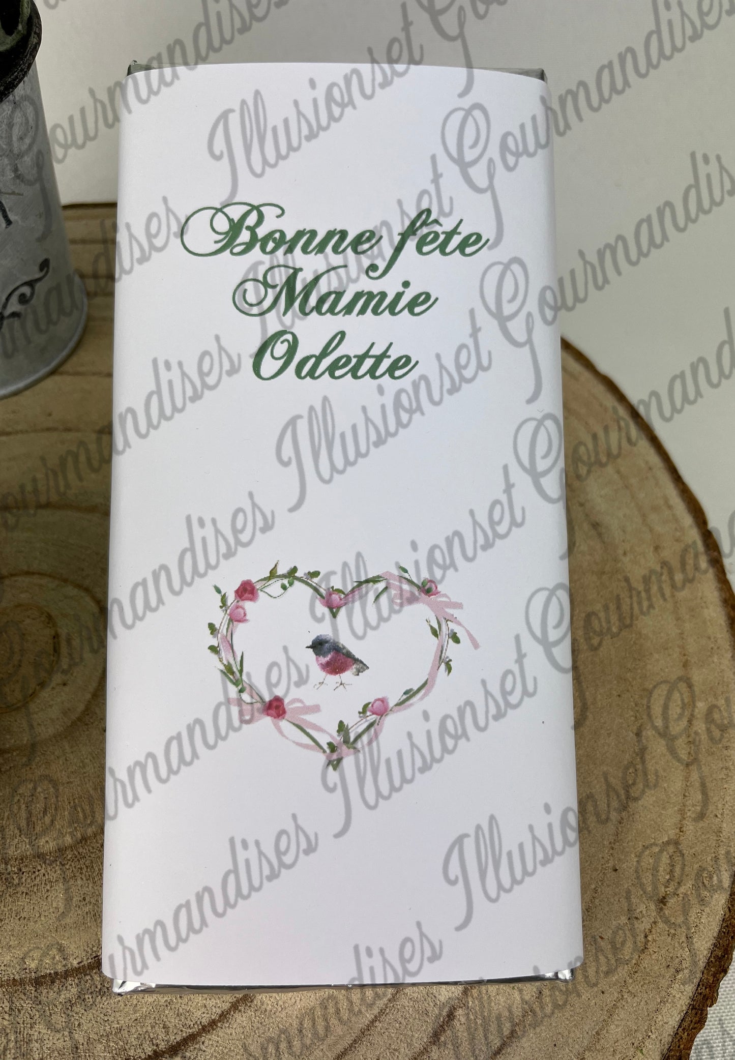 TABLETTE DE CHOCOLAT COTE D'OR BONNE FÊTE MAMIE ODETTE