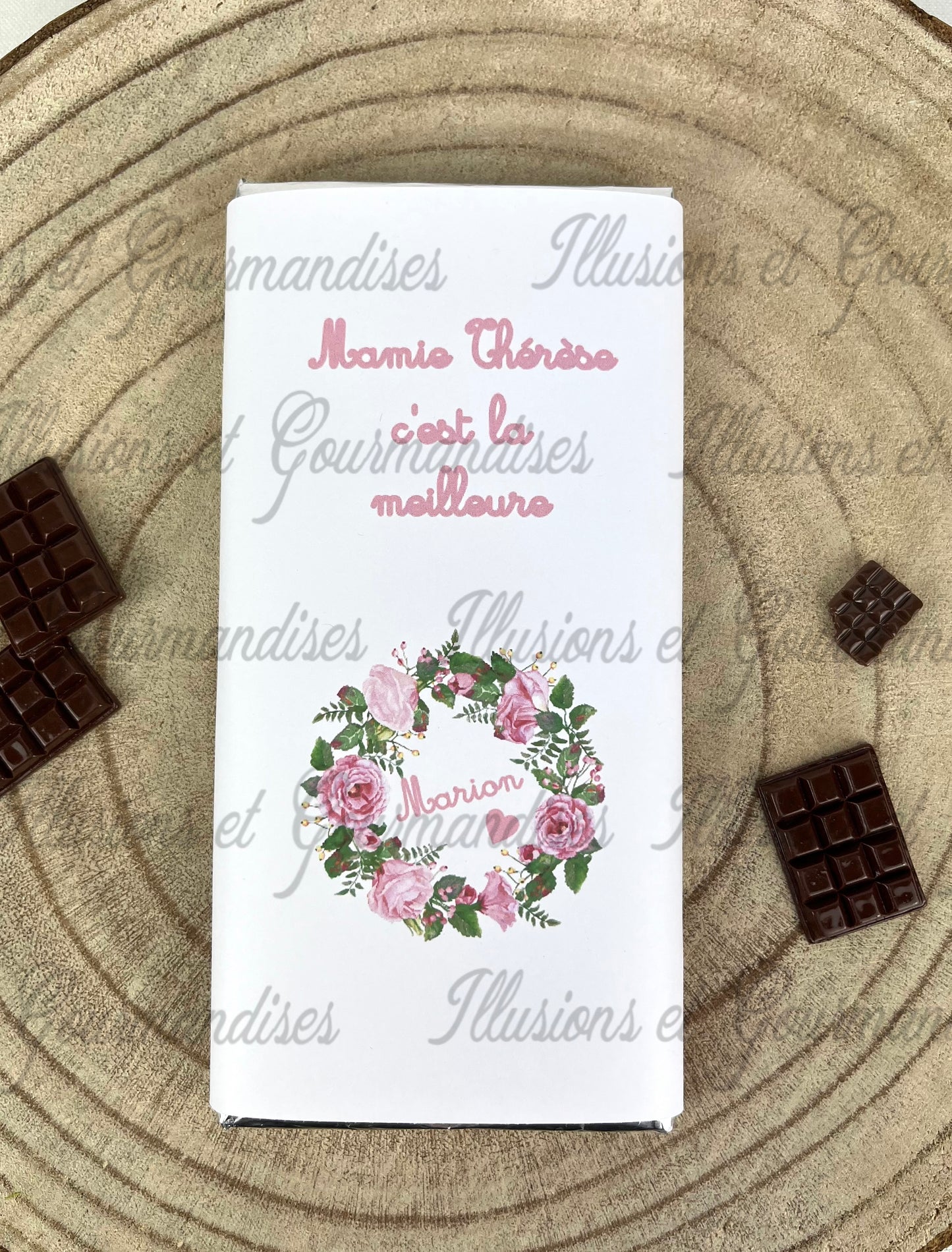 TABLETTE DE CHOCOLAT COTE D'OR NOISETTES MAMIE C'EST LA MEILLEURE PERSONNALISABLE
