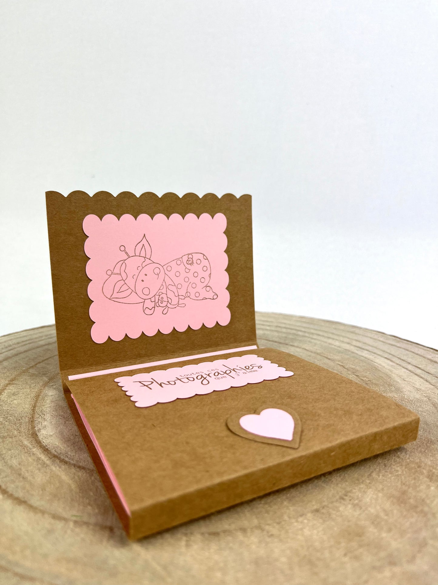 MINI ALBUM PHOTOS BÉBÉ ARTISANAL