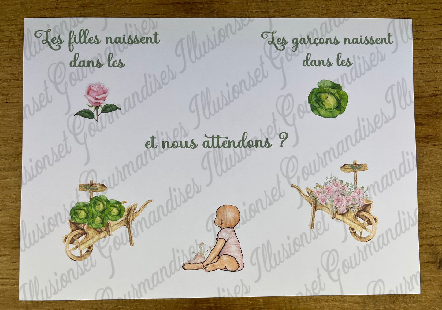 ANNONCE SEXE DU OU DES BÉBÉS AUX ÊTRES CHERS (fille)