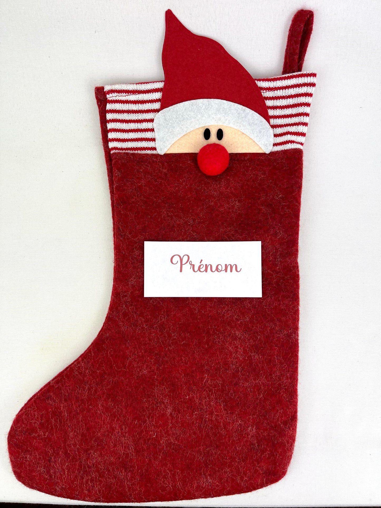 CHAUSSETTE DE NOËL PERSONNALISABLE (Père Noël)