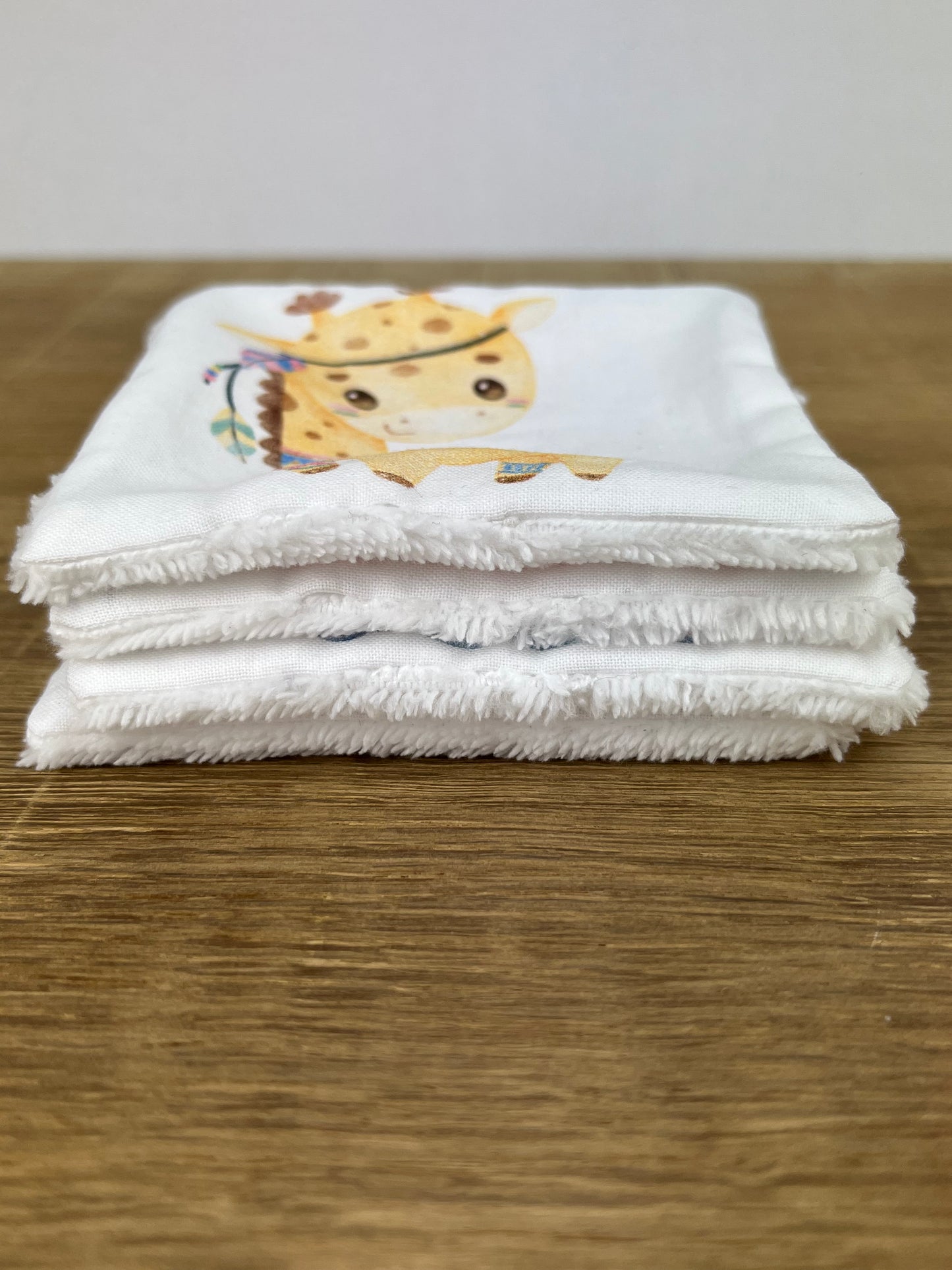 LINGETTES DEBARBOUILLETTES POUR ENFANTS EN COTON OEKO TEX ET BAMBOU BIO