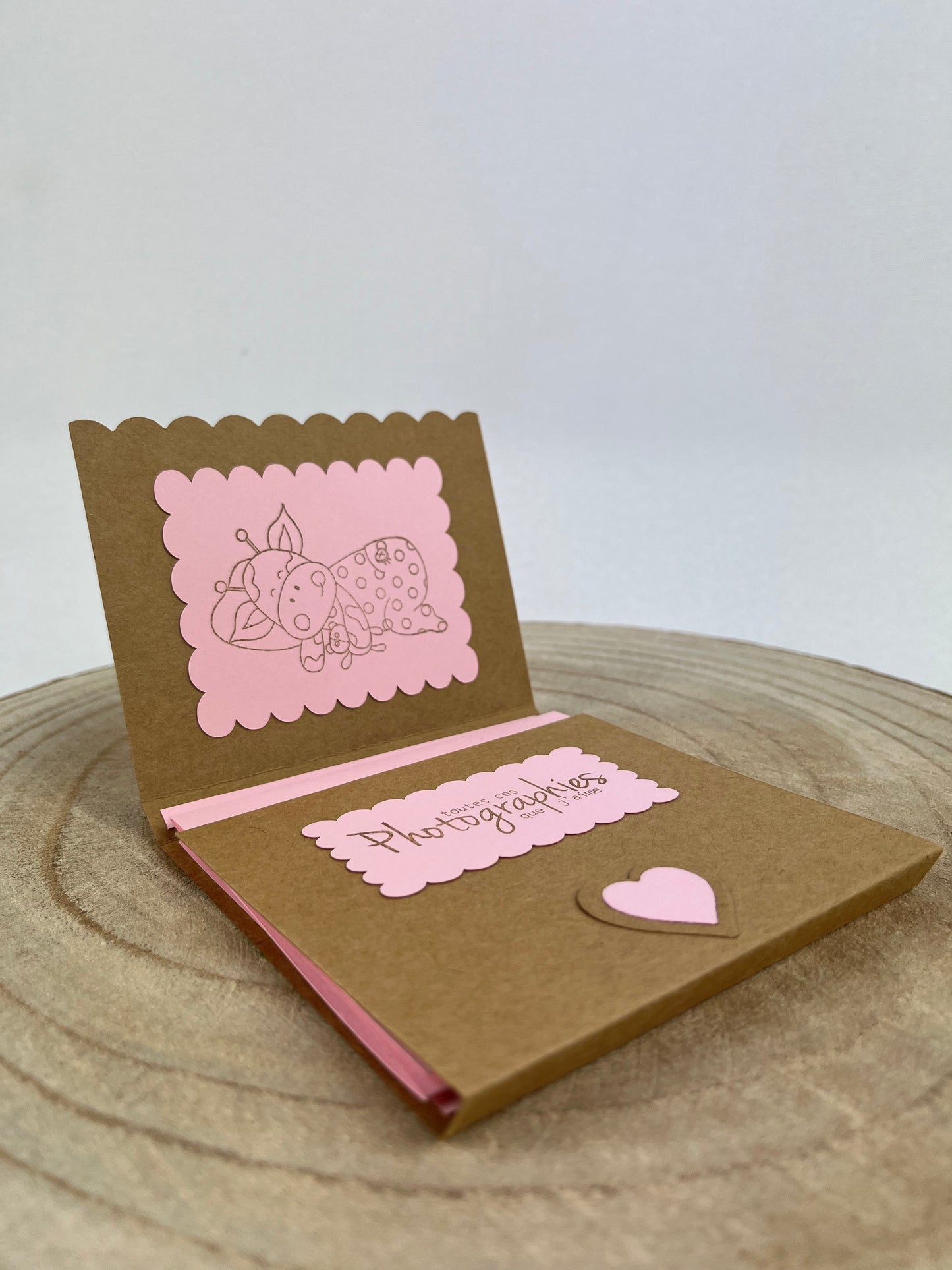 MINI ALBUM PHOTOS BÉBÉ ARTISANAL