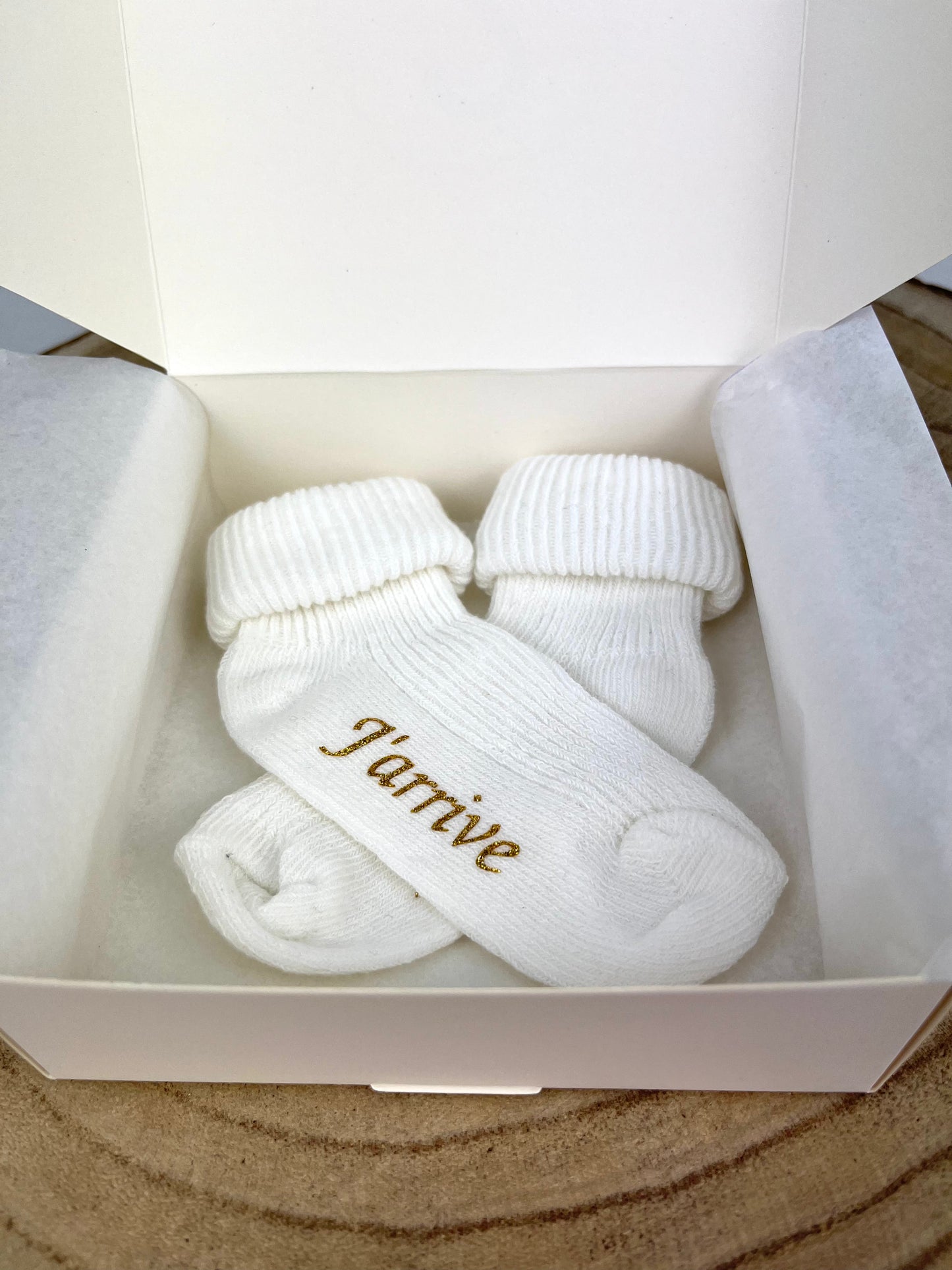 Chaussette annonce grossesse