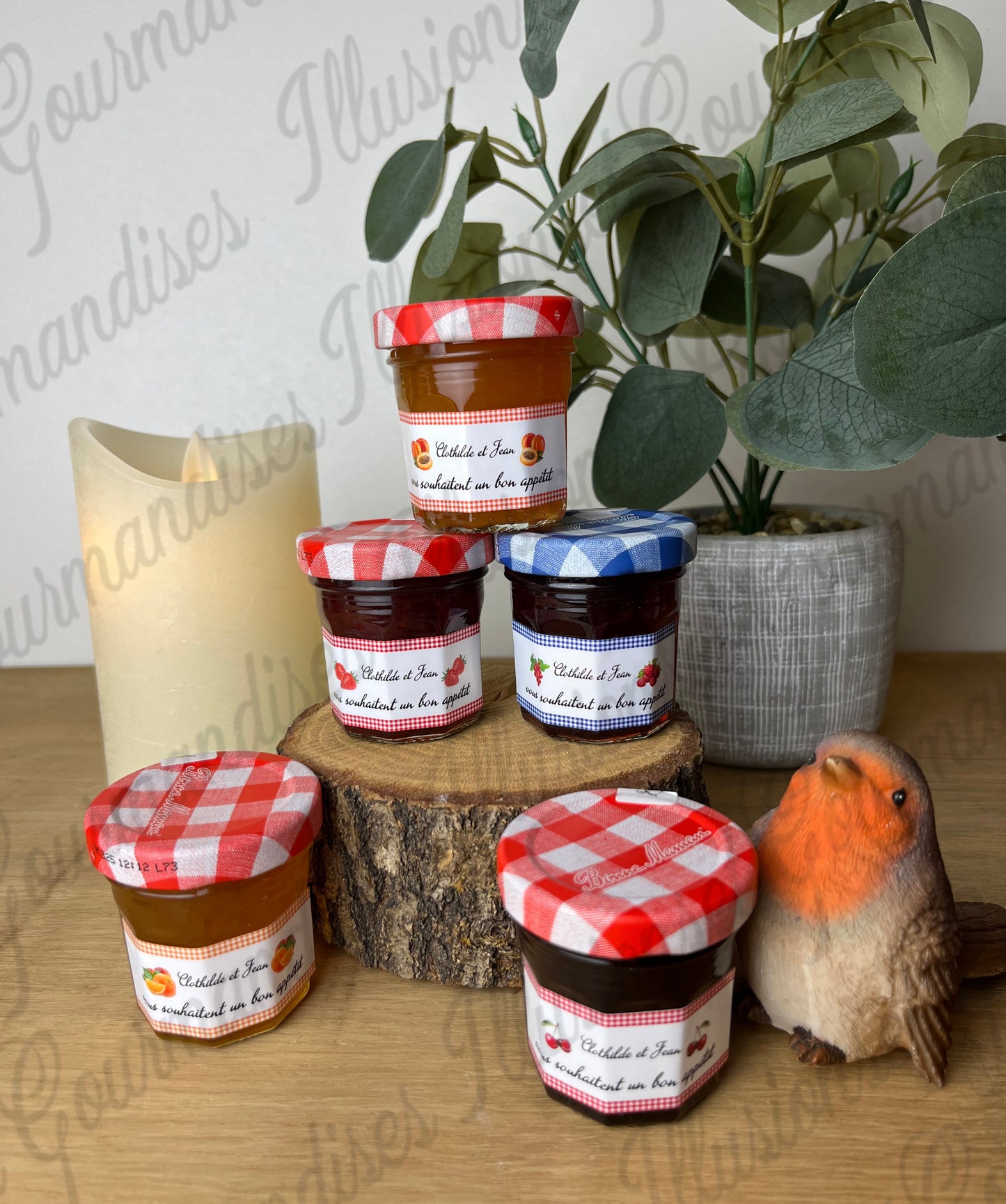 MINI POT DE CONFITURE DE LA MARQUE BONNE MAMAN