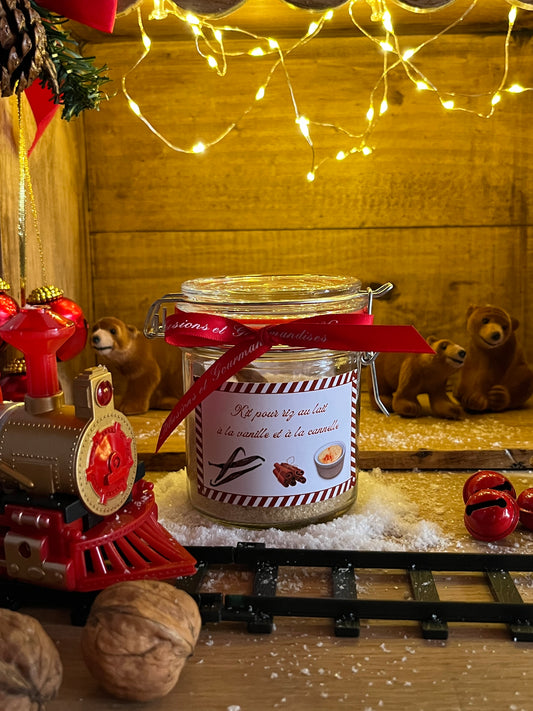 KIT POUR RIZ AU LAIT PARFUME A LA VANILLE ET A LA CANNELLE