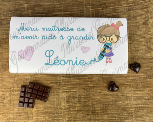 TABLETTE DE CHOCOLAT POUR LES MAITRESSES OU AUTRES