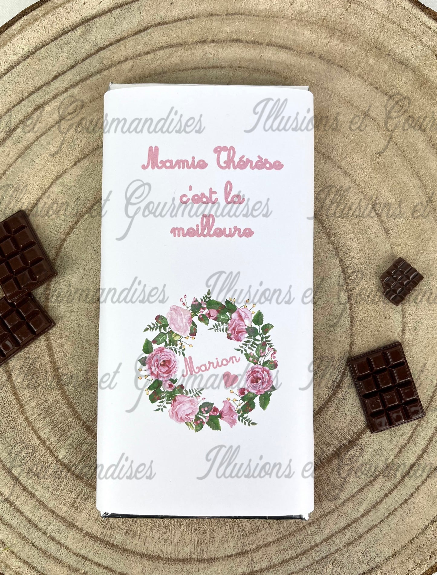 TABLETTE DE CHOCOLAT COTE D'OR NOISETTES MAMIE C'EST LA MEILLEURE   PERSONNALISABLE